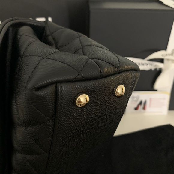 NEW 20K Chanel Mini Coco Handle Flap Black Caviar - Picture 2 of 10